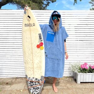 Poncho Hungry Surfer - BLUE z funkcją NFC TAG