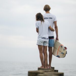 T-shirt LOW TIDE white z funkcją NFC
